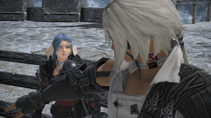 pp and thancred before he throws a punch himself
