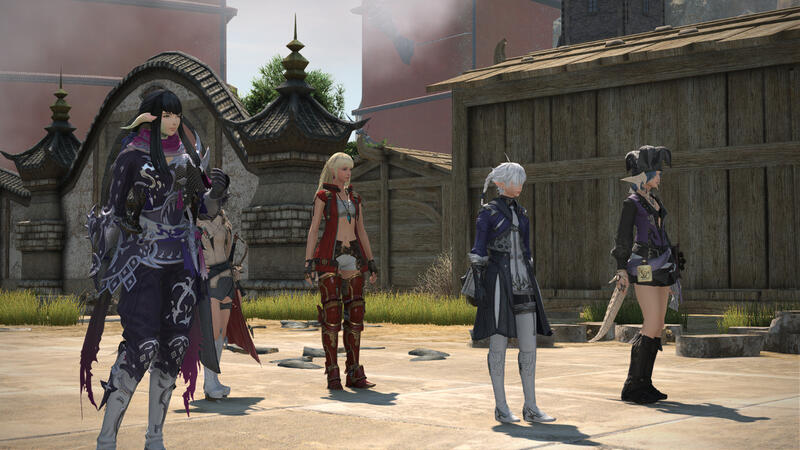 pp with alphinaud, lyse, alisaie, and yugiri