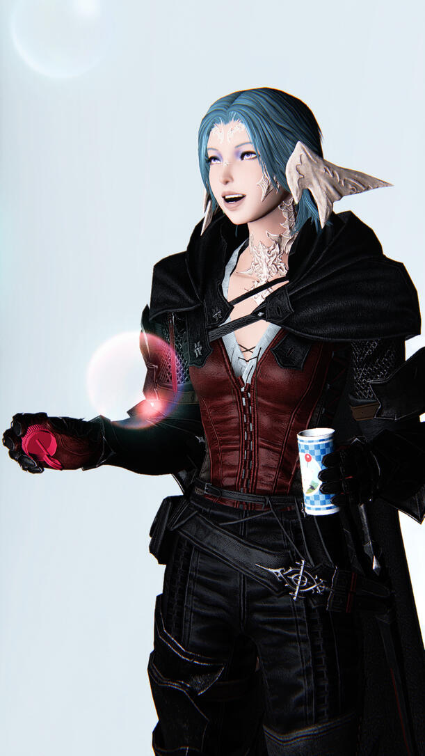 pp blows bubbles